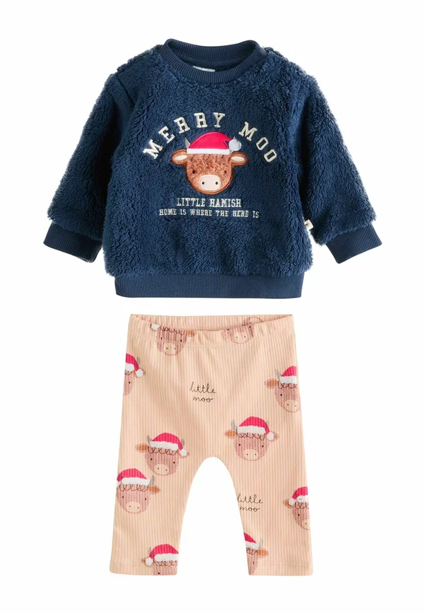 REGULAR FIT - SET   - Fleecepullover - navy christmas hamish