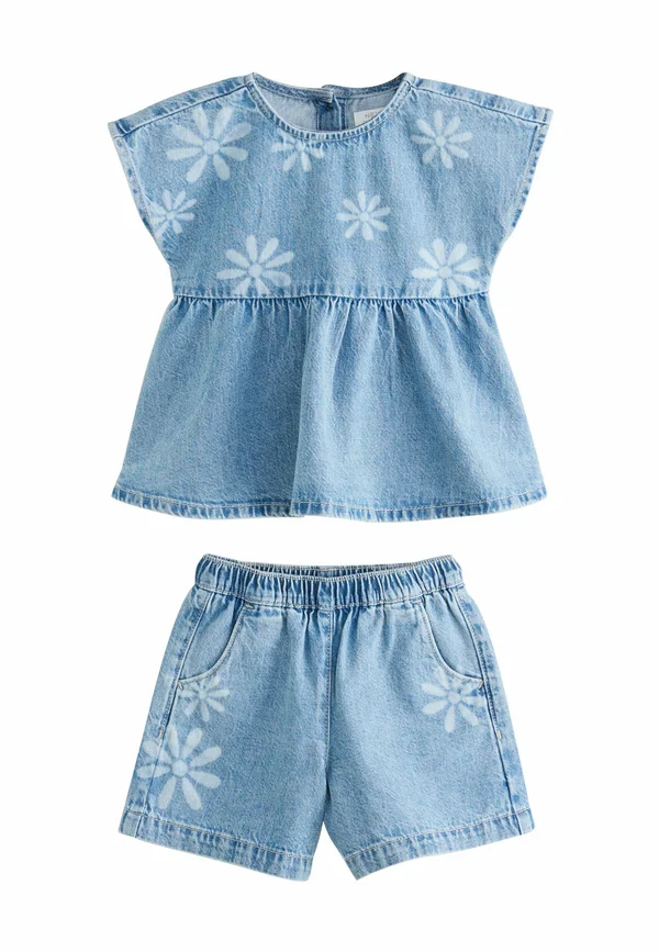 REGULAR FIT SET - Jeans Shorts - denim