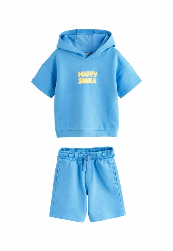 REGULAR FIT SET - Jogginghose - blue yellow hooded