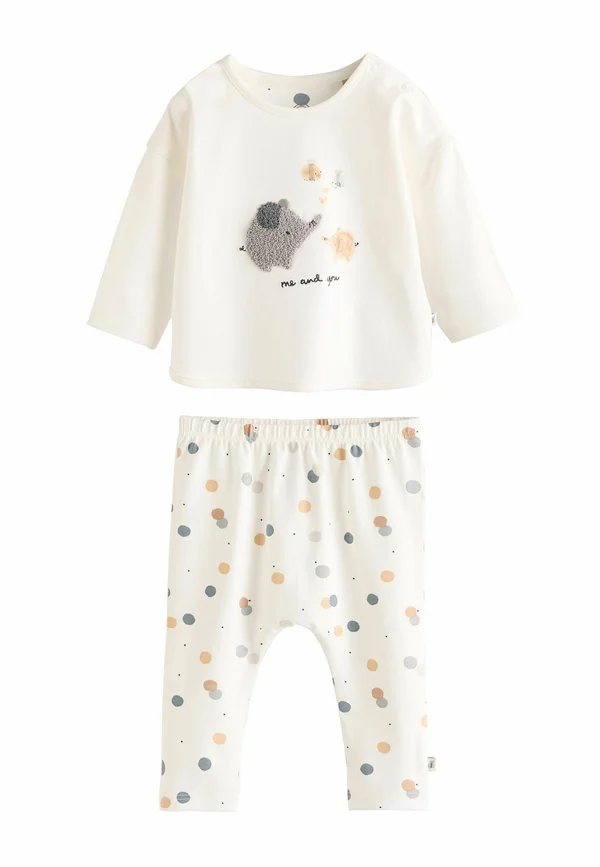REGULAR FIT - SET - Leggings - Hosen - white delicate safari