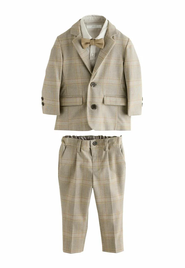REGULAR FIT - SET  - Sakko - brown check