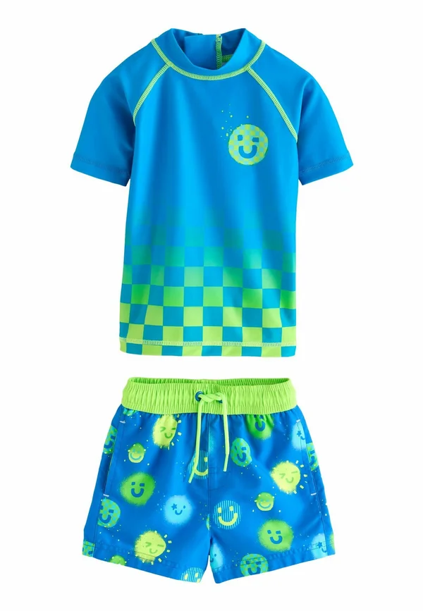 REGULAR FIT - SET - Shorts - blue green ombre