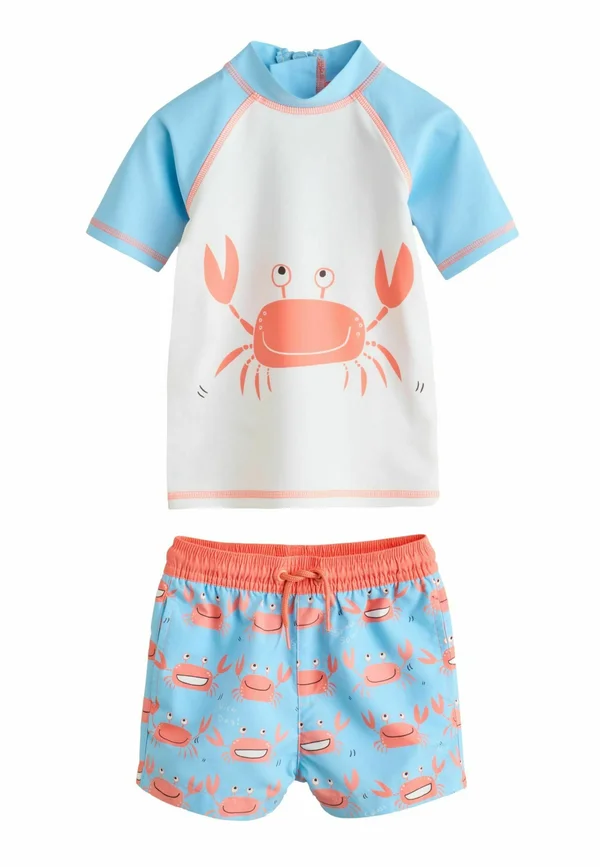 REGULAR FIT - SET - Shorts - blue white crab