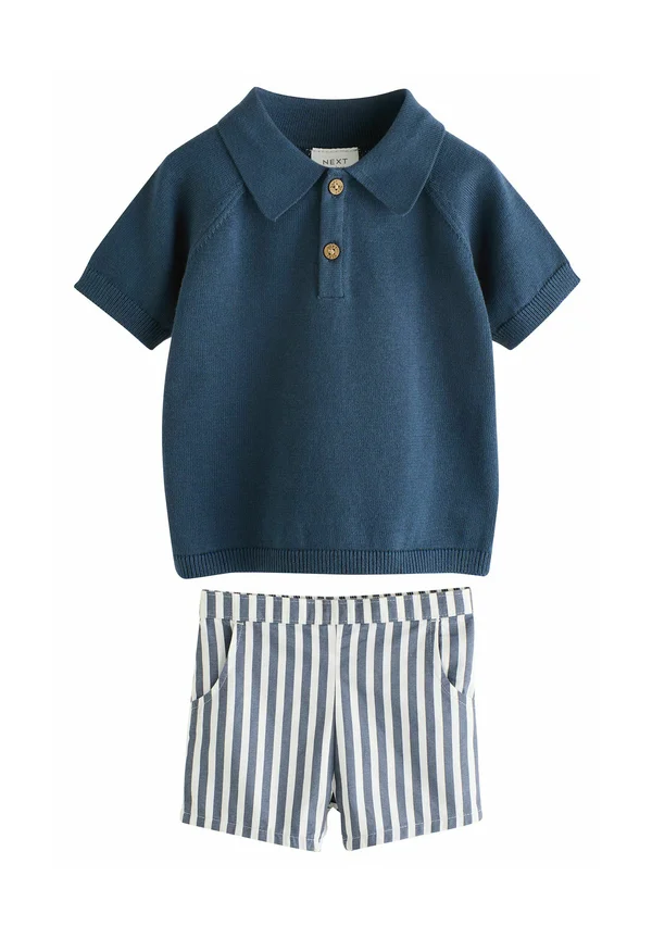 REGULAR FIT - SET - Shorts - navy stripe