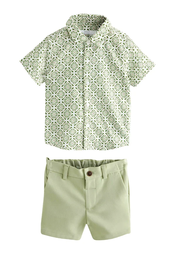 REGULAR FIT- SET   - Shorts - sage green