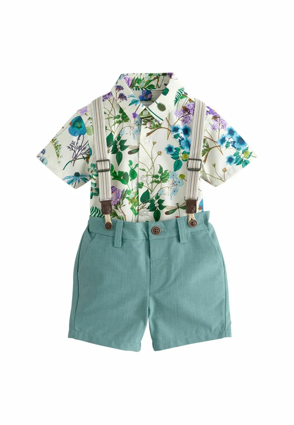 REGULAR FIT -  SET - Shorts - teal blue floral