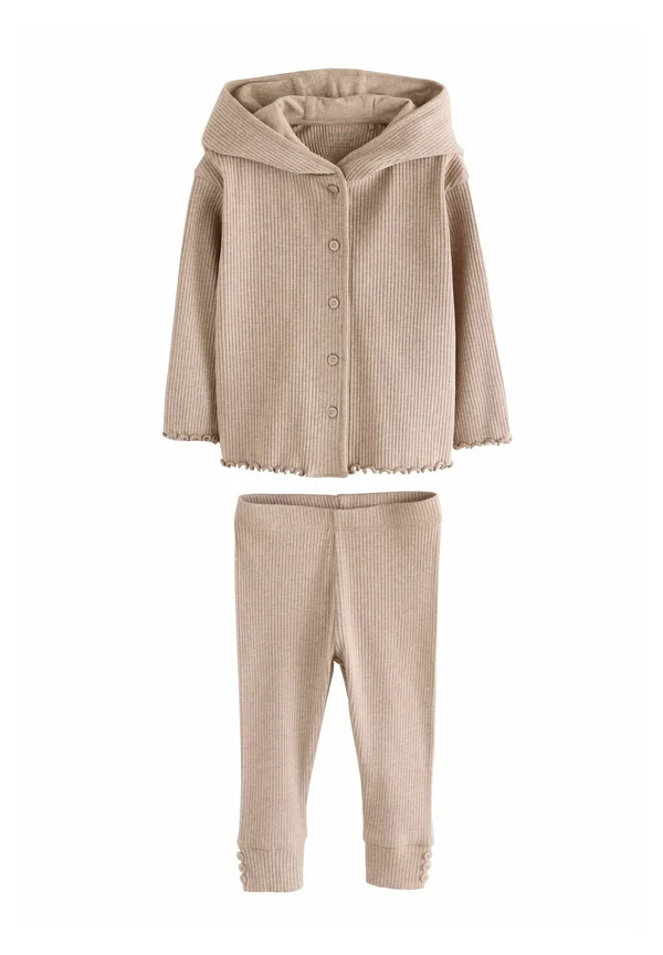 REGULAR FIT - SET - Strickjacke - brown