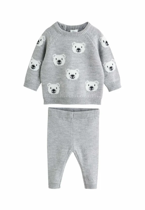 REGULAR FIT - SET . - Strickpullover - grey bear