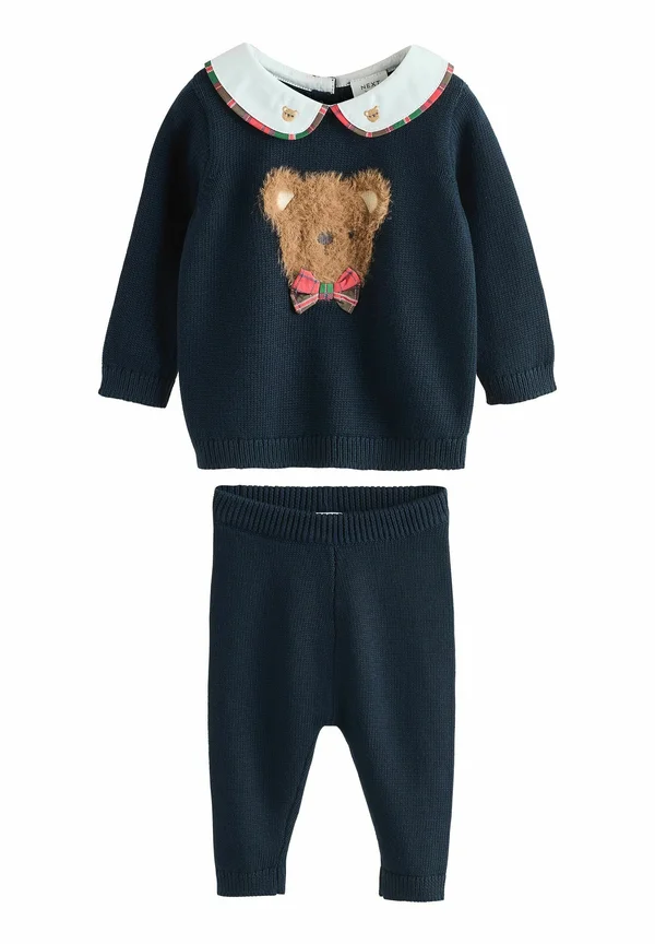 REGULAR FIT - SET - Strickpullover - navy bear