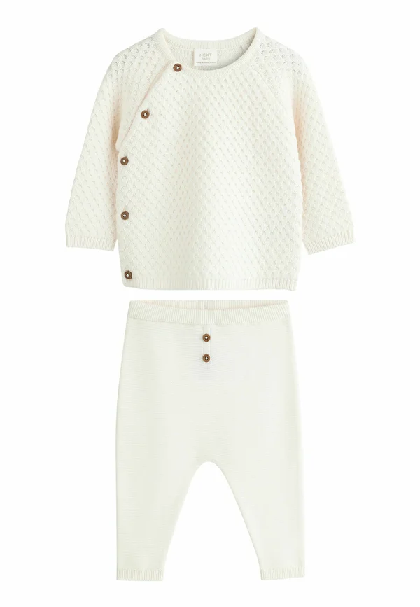 REGULAR FIT SET  - Strickpullover - white