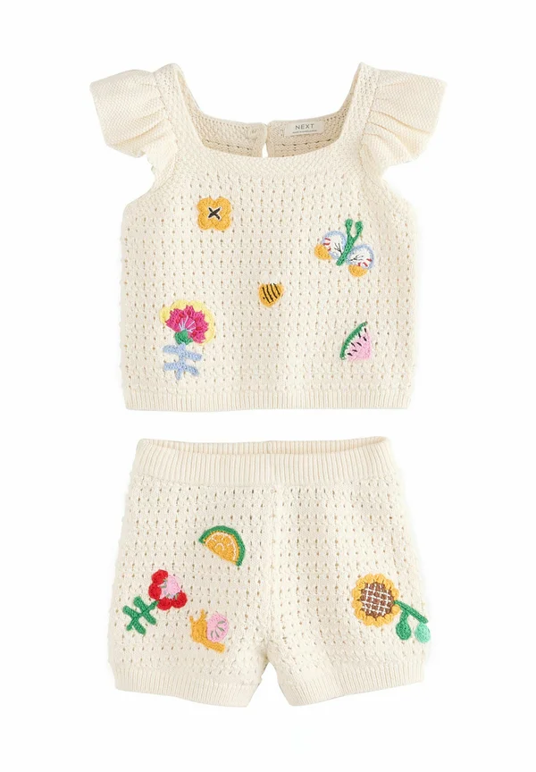 REGULAR FIT SET - T-Shirt print - ecru