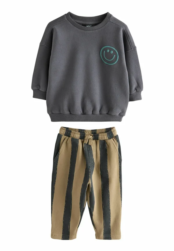 REGULAR FIT SET - Trainingsanzug - black brown