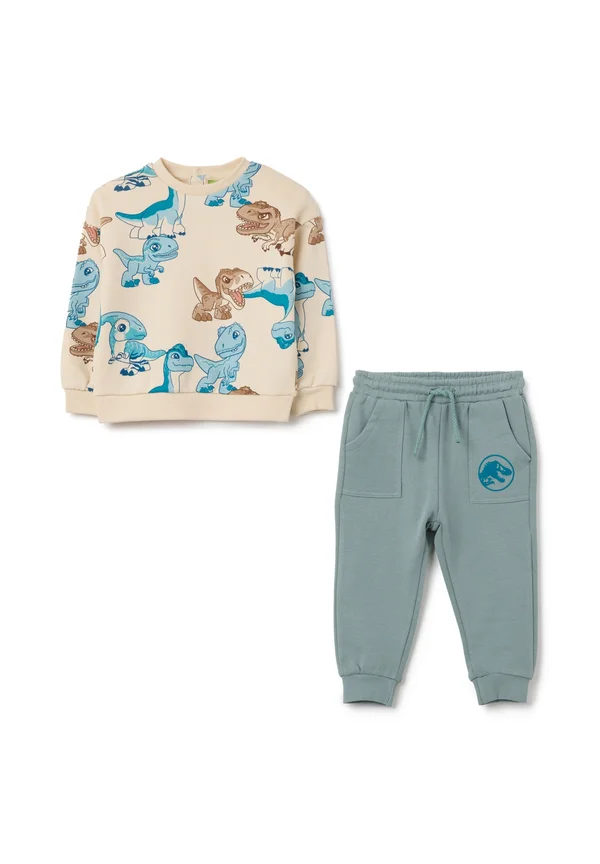 REGULAR FIT SET - Trainingsanzug - blue/beige