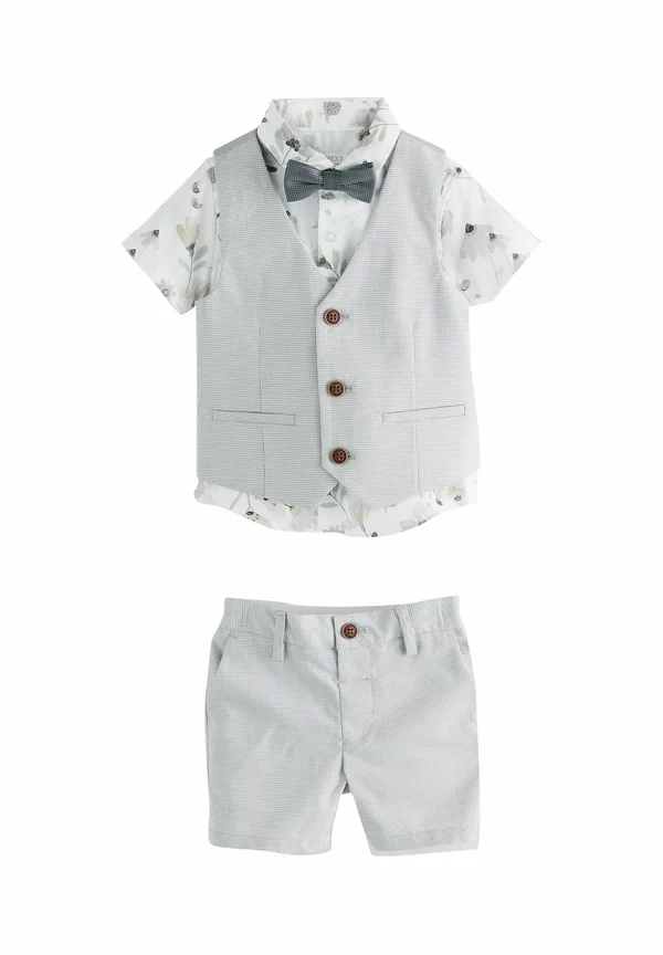 REGULAR FIT - SET - Weste - grey puppytooth