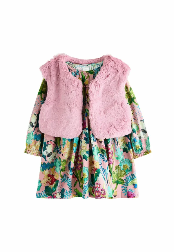 REGULAR FIT SET - Weste - pink floral