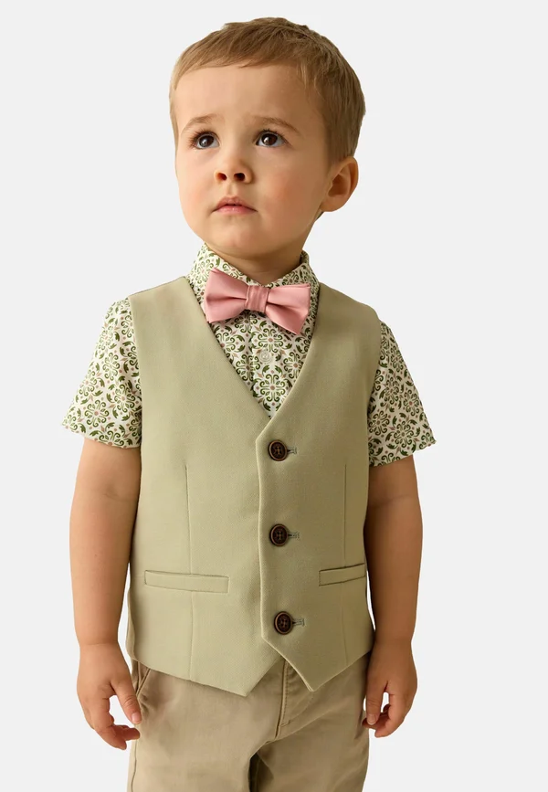 REGULAR FIT SET - Weste - sage green