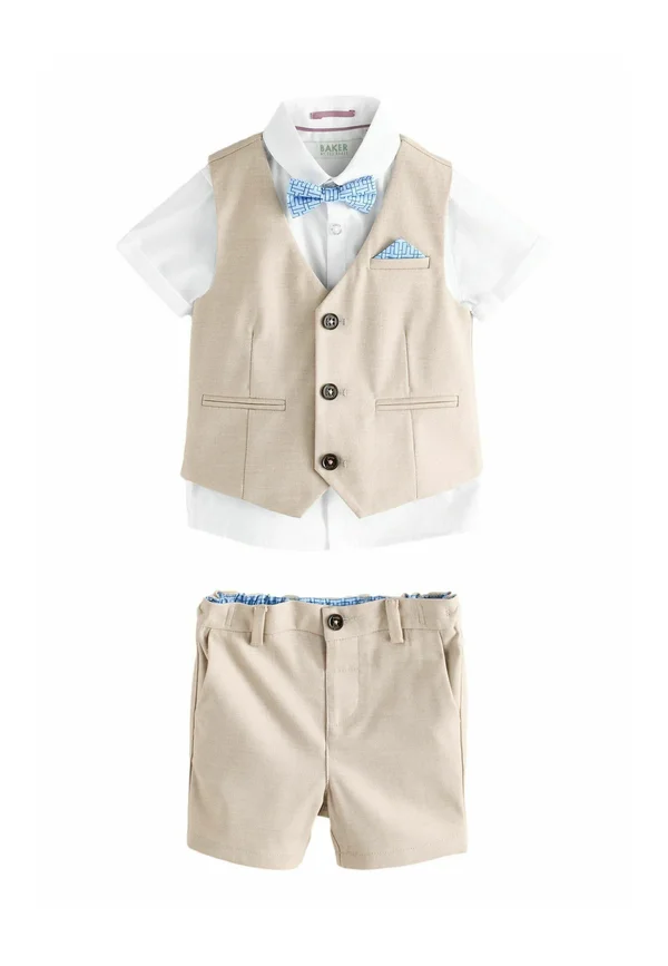 REGULAR FIT-SET   - Weste - stone