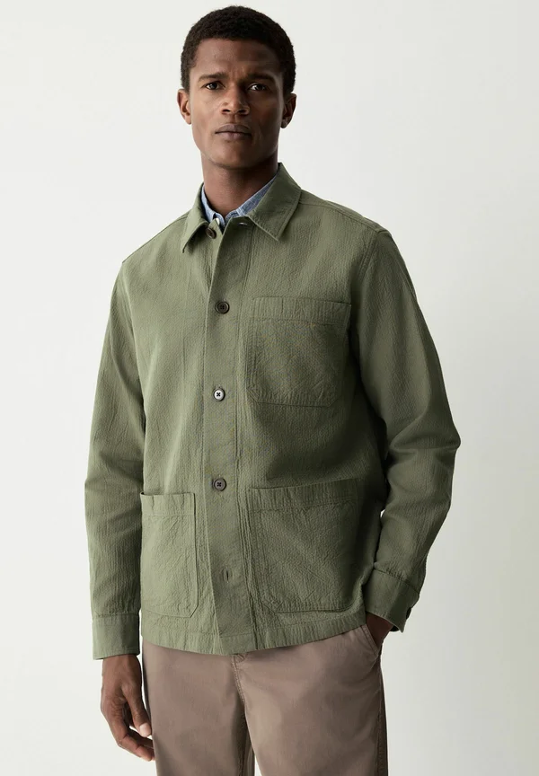 REGULAR FIT SHACKET - Leichte Jacke - olive green