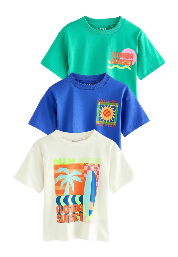REGULAR FIT - SHORT SLEEVE 3 PACK - T-Shirt print - hola sol