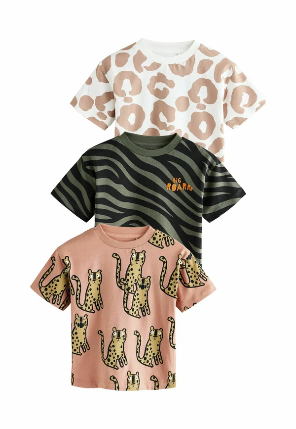 REGULAR FIT - SHORT SLEEVE 3 PACK - T-Shirt print - multi