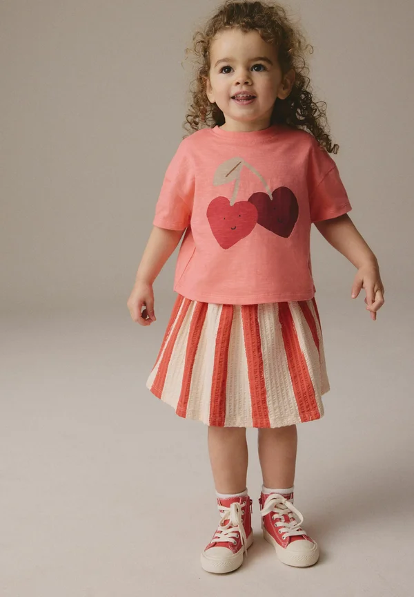 REGULAR FIT - SHORT SLEEVE - A-Linien-Rock - cherry pink