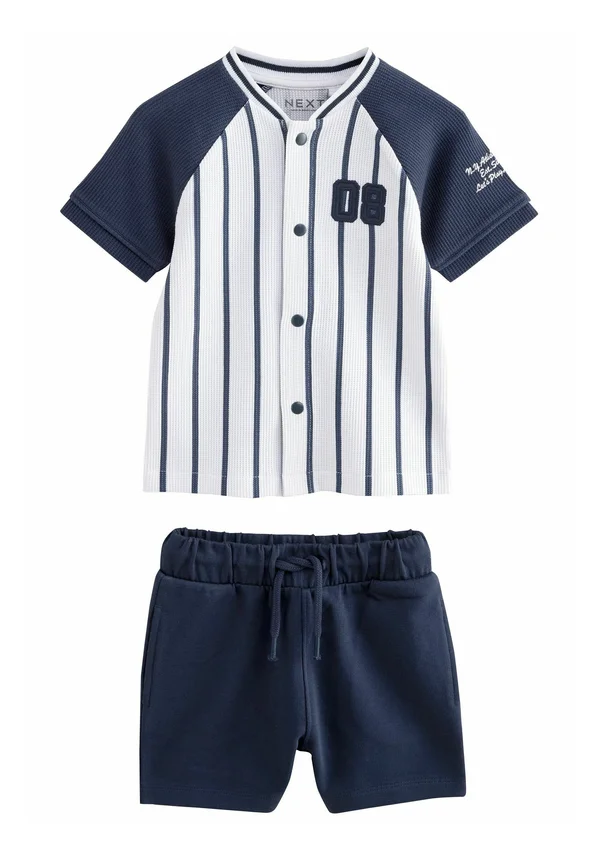 REGULAR FIT -SHORT SLEEVE AMERICAN FOOTBALL SET - Hemd - white navy