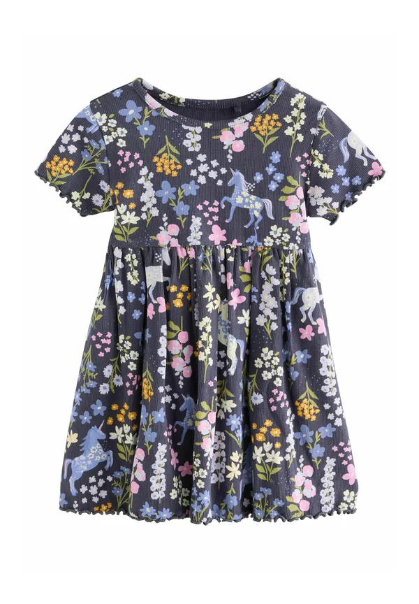 REGULAR FIT-SHORT SLEEVE - Freizeitkleid - unicorn navy