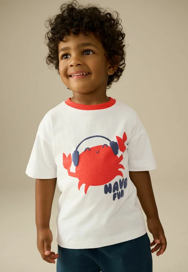 REGULAR FIT - SHORT SLEEVE GRAPHIC  - T-Shirt print - red crab