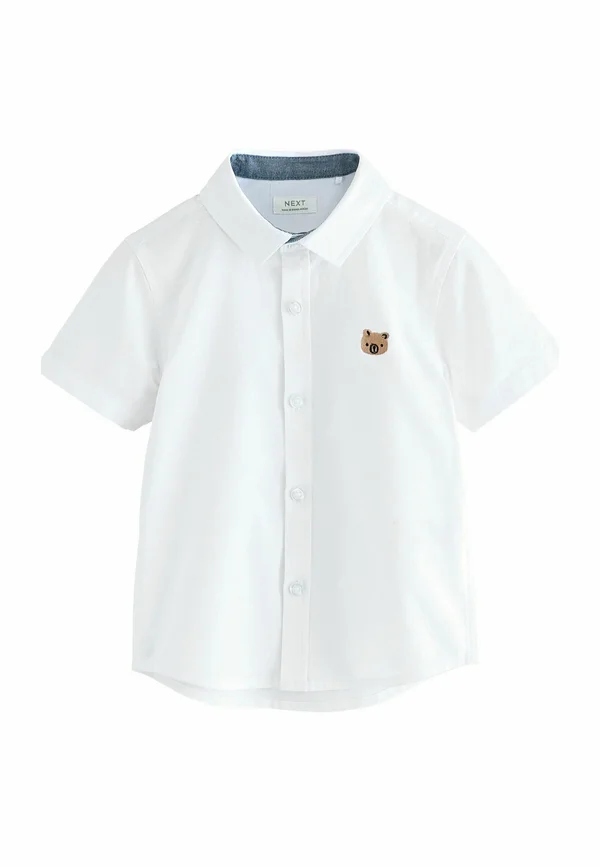 REGULAR FIT SHORT SLEEVE OXFORD  - Hemd - white oxf with bear character