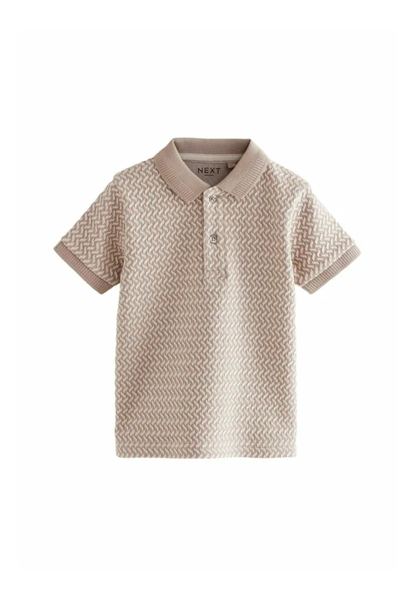 REGULAR FIT - SHORT SLEEVE - Poloshirt - tan brown ecru natural