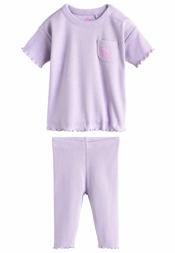 REGULAR FIT - SHORT SLEEVE SET - Leggings - Hosen - lilac purple