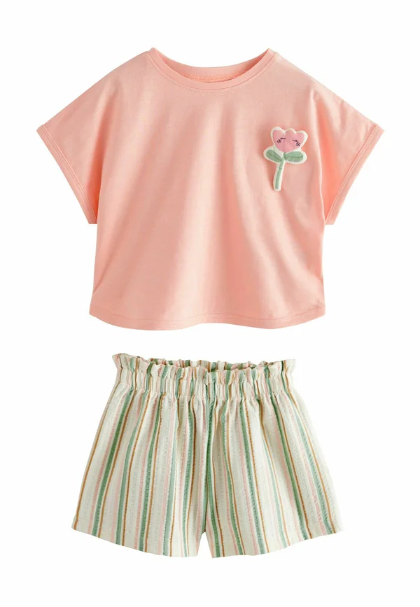 REGULAR FIT -SHORT SLEEVE  SET . - T-Shirt print - pink padded flower