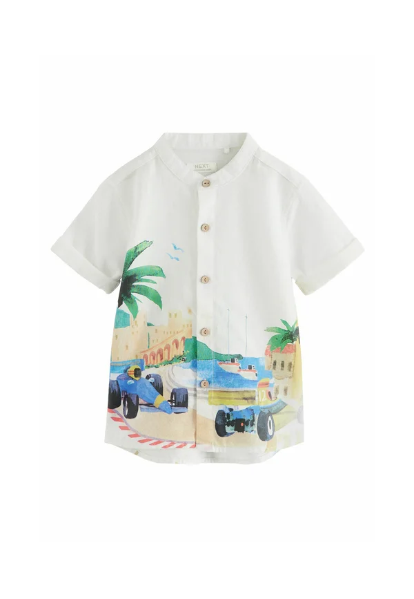 REGULAR FIT - SHORT SLEEVES - Hemd - cream border monaco