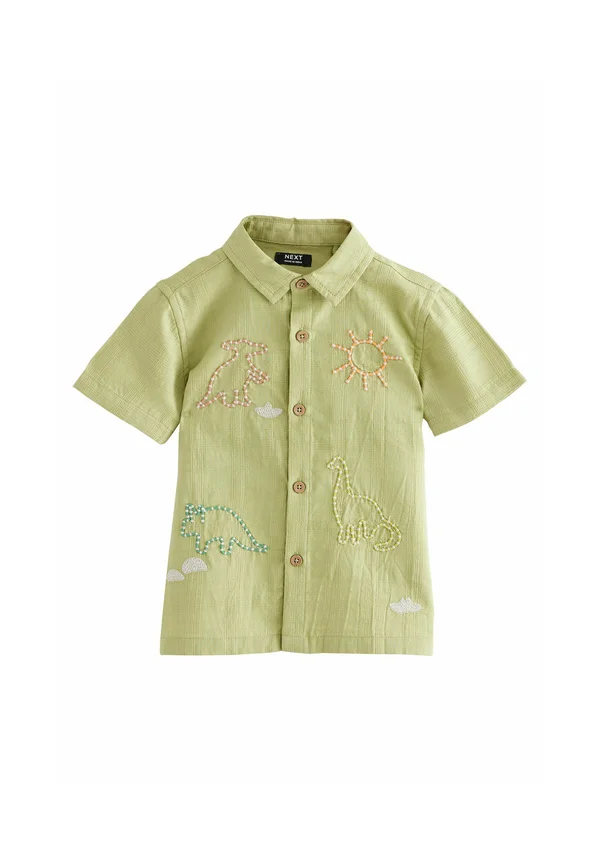 REGULAR FIT - SHORT SLEEVES - Hemd - khaki dino emb