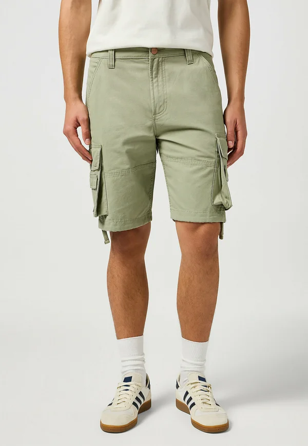 REGULAR FIT - Shorts - mottled green