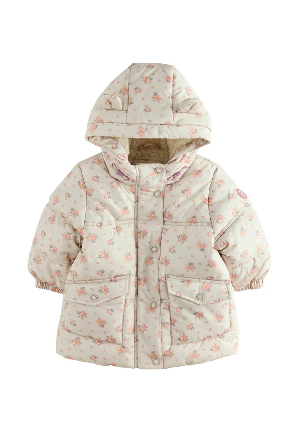 REGULAR FIT - SHOWER RESISTANT PRINTED PADDED  - Wintermantel - cream rose