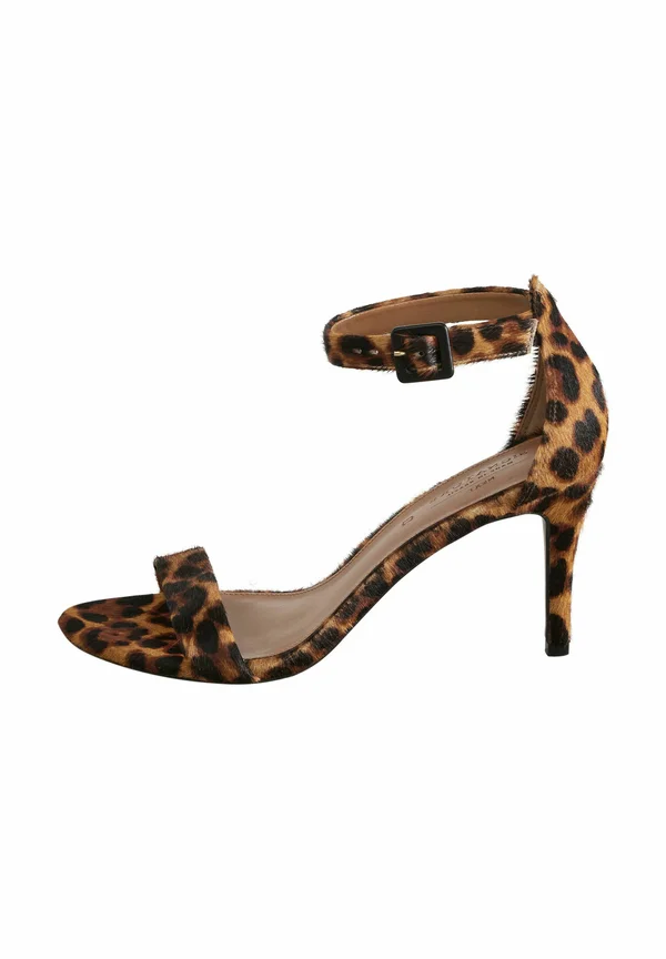 REGULAR FIT-SIGNATURE ROUND TOE BUCKLE DETAIL MID SIMPLE - Riemensandalette - leopard