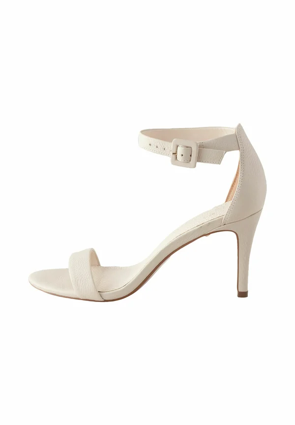 REGULAR FIT-SIGNATURE ROUND TOE BUCKLE DETAIL MID SIMPLE - Riemensandalette - bone