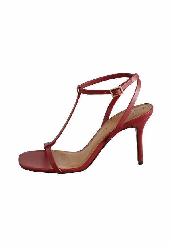 REGULAR FIT - SIGNATURE STRAP - High Heel Sandalette - red