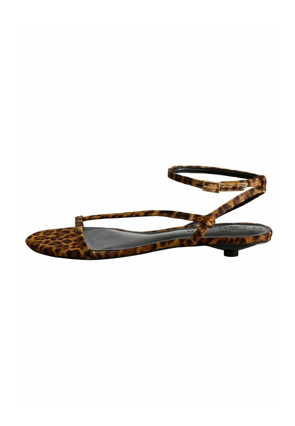 REGULAR FIT - SIGNATURE STRAPPY TOE THONG - Riemensandalette - leopard print leather