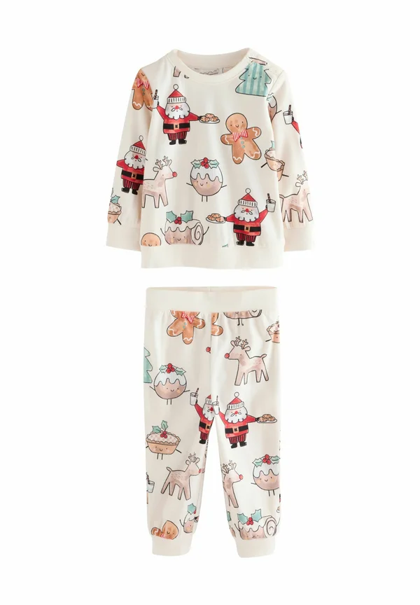 REGULAR FIT - SINGLE COSY XMAS SET - Nachtwäsche Set - cream