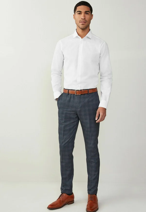 REGULAR FIT SINGLE CUFF - Businesshemd - white