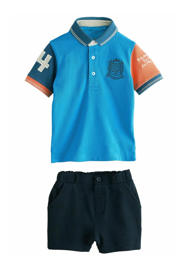 REGULAR FIT - SLEEVE SET - Shorts - blue orange