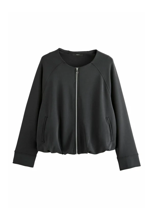 REGULAR FIT - SLINKY SOFT TOUCH BUBBLE HEM HARRINGTON
 - Strickjacke - black