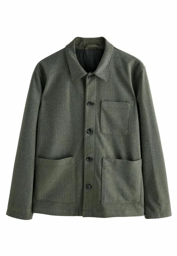 REGULAR FIT - SMART HERRINGBONE - Übergangsjacke - khaki green