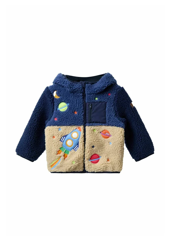 REGULAR FIT - SPACE ROCKET APPLIQUÉ - Fleecejacke - navy blue