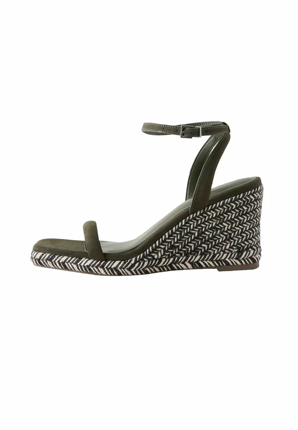 REGULAR FIT-SQUARE TOE - High Heel Sandalette - khaki green