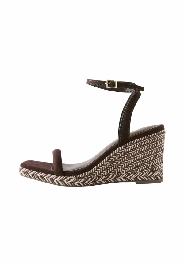 REGULAR FIT-SQUARE TOE - High Heel Sandalette - new chocolate brown