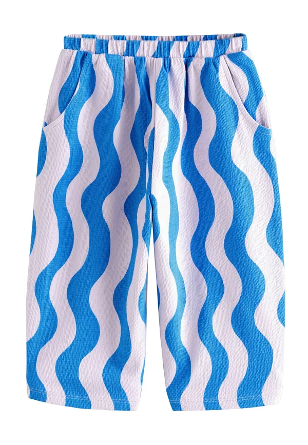 REGULAR FIT  - Stoffhose - blue lilac wave stripe
