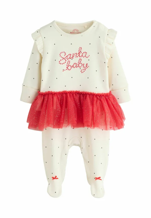 REGULAR FIT - Strampler - red/cream tutu santa